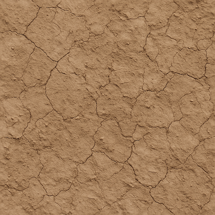 Of Compacted Clay With Mud Cracks And Dry Soil Patches seamless PBR texture preview