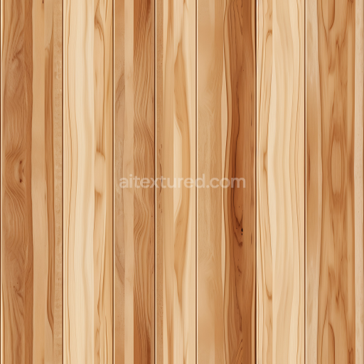 Seamless 3D Light Pine Wood Planks PBR Texture with Natural Grain and Knots