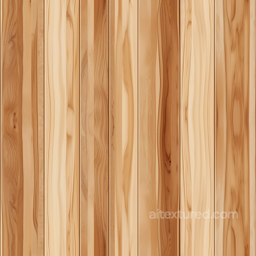 Light Pine Wood Planks PBR Texture with Natural Grain and Knots seamless Wood PBR texture