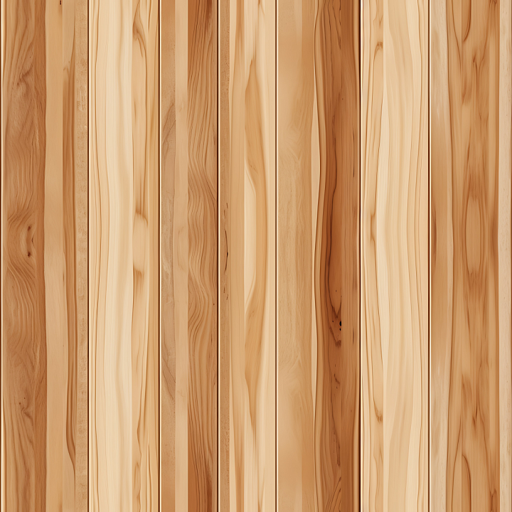 Light Pine Wood Planks with Natural Grain and Knots seamless PBR texture preview