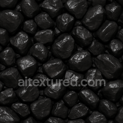 seamless Seamless 3d texture pbr 8k coal nuggets surface shiny reflective black color texture 8k free download PBR