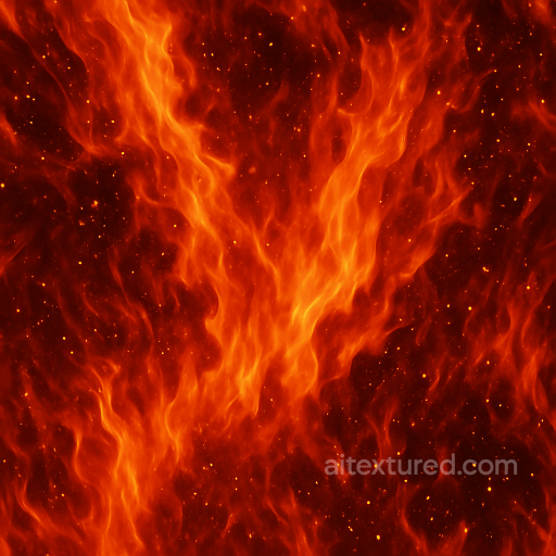 crackling bright orange fire burst PBR 8K seamless Fire PBR texture