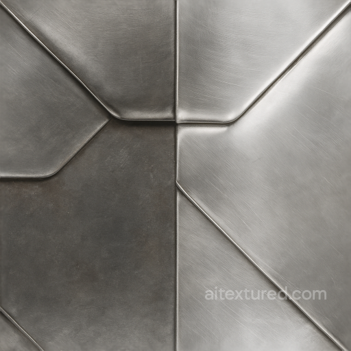 Folded Metal Furniture Surface Finish seamless Furniture metal PBR texture