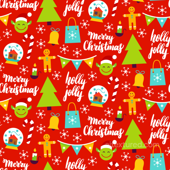 All Christmas Digital paper Texture of Colorful Christmas Digital Paper with Festive Icons All Christmas Digital paper texture preview