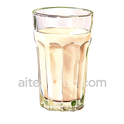 seamless Almond Milk Glass Breakfast PNG Illustration with Natural Tones texture 8k free download PBR