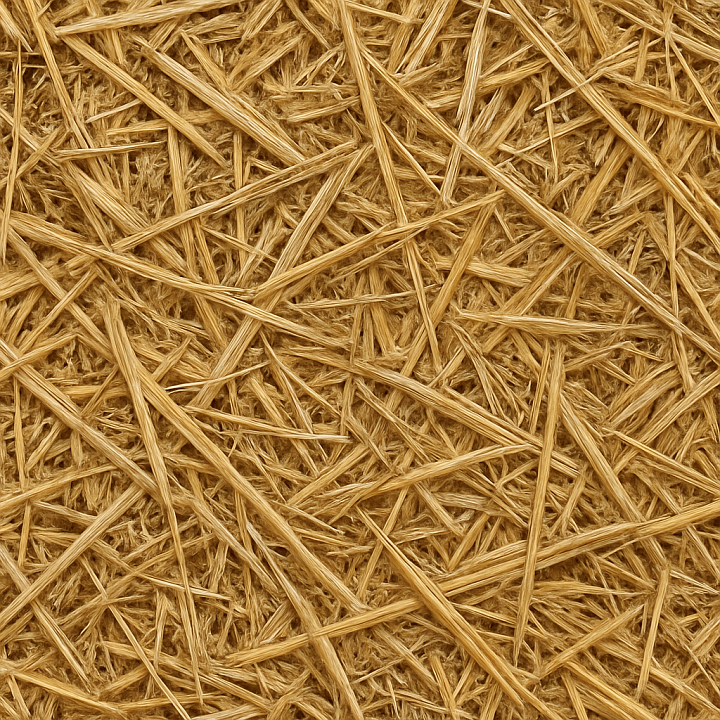 Loose Straw seamless PBR texture preview