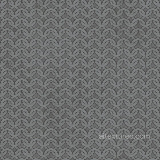 Oxidized Circular Flat Iron Chainmail | Free PBR Metal texture preview
