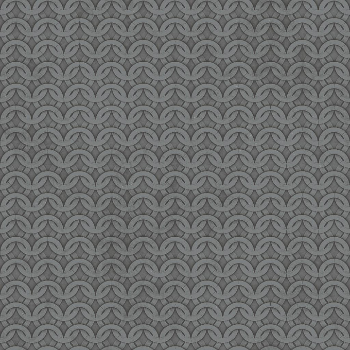 Oxidized Circular Flat Iron Chainmail seamless PBR texture preview