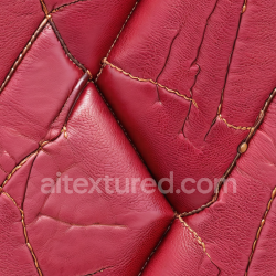 seamless Seamless 3D Quilted Red Leather PBR Texture with Detailed Stitching and Grain texture 8k free download PBR