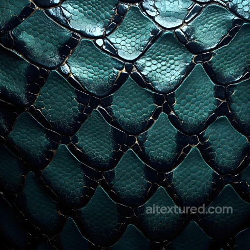 Reptilian Skin PBR Texture with Detailed Glossy Scales seamless Skin PBR texture