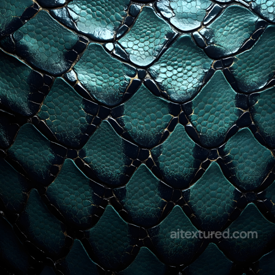 Reptilian Skin PBR Texture with Detailed Glossy Scales Skin texture preview