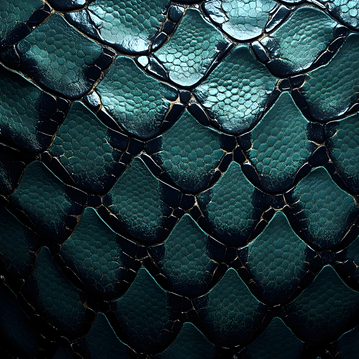 Reptilian Skin with Detailed Glossy Scales seamless PBR texture preview