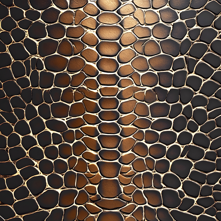 Reptilian Skin With Detailed Scale Pattern And Realistic Lighting seamless PBR texture preview