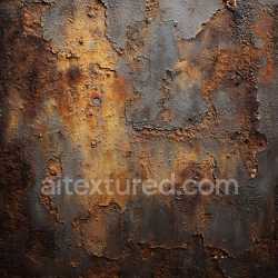 seamless Seamless 3D Rusted Metal PBR Texture Featuring Cracked & Peeling Paint texture 8k free download PBR