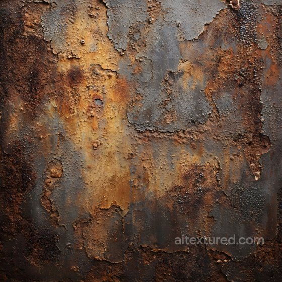 Rusted Metal PBR Texture Featuring Cracked & Peeling Paint Rust texture preview