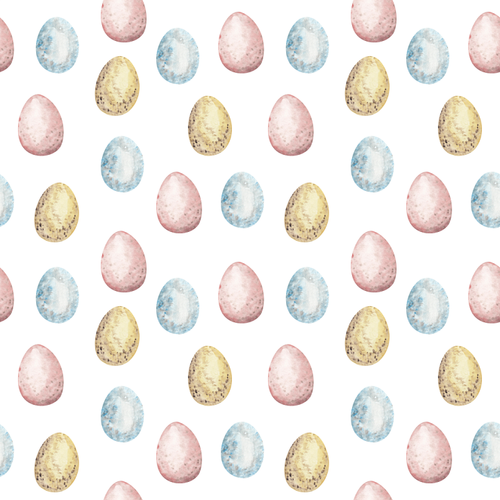 All Christmas Digital paper of Watercolor Easter Eggs Pattern in Soft P… seamless PBR texture preview