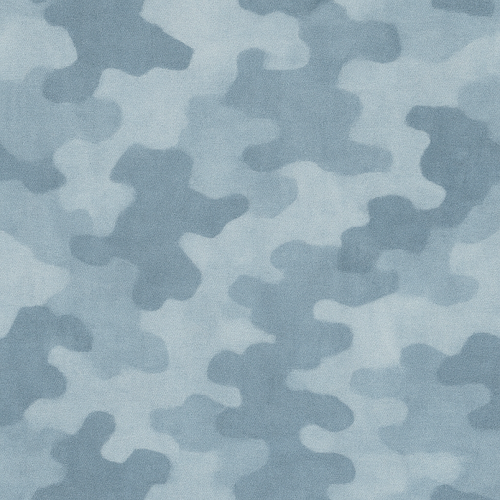 Ice Blue Urban Camo Blurred Edges Synthetic seamless PBR texture preview