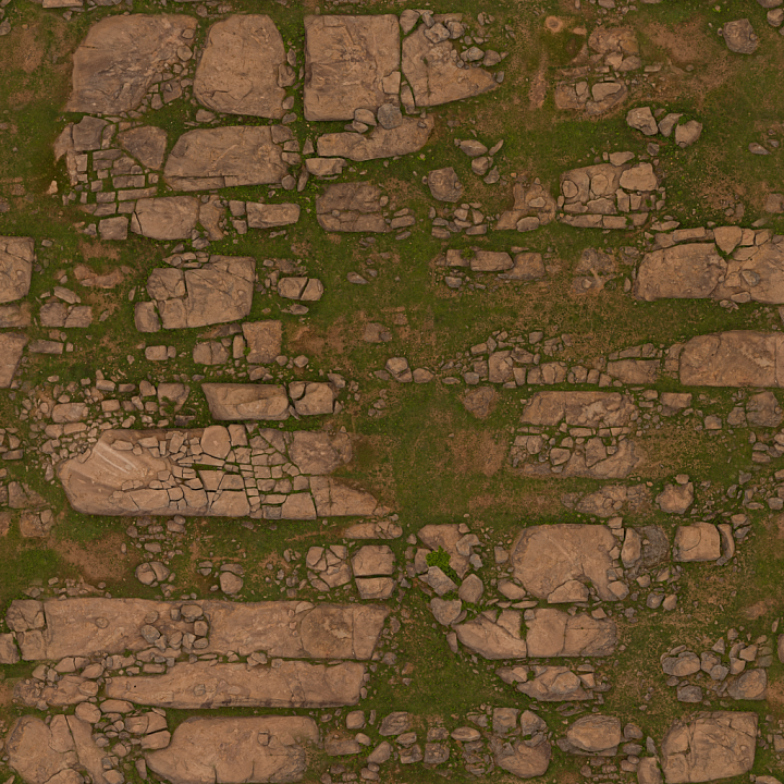 Rocky Terrain seamless PBR texture preview