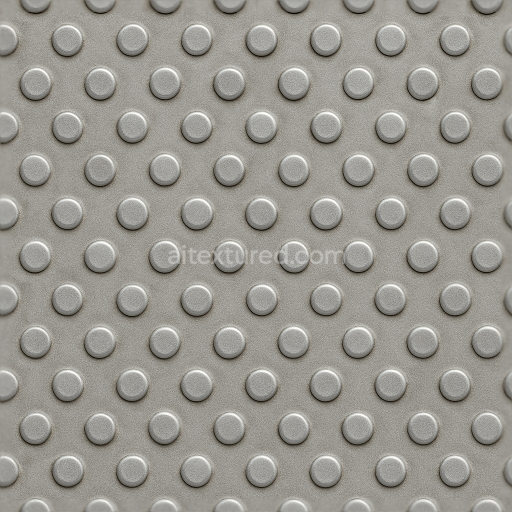 Seamless 3d texture pbr 8k tactile plate with textured dots on aluminum sheet surface