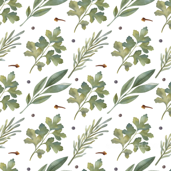 with Hand-Painted Watercolor Greenery Leaves watercolor greenery texture preview
