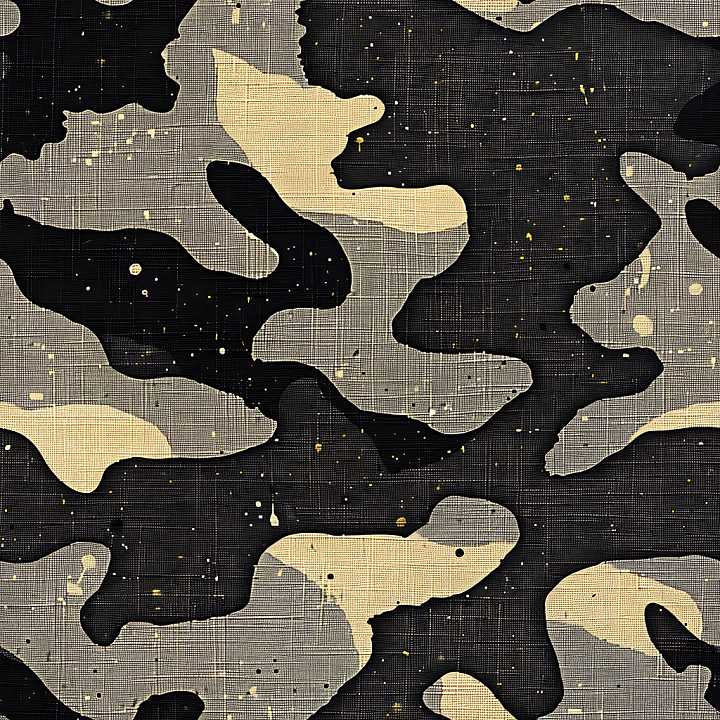 Urban Camouflage with Distressed Fabric Look seamless PBR texture preview