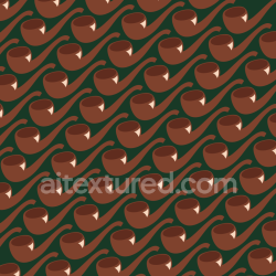 seamless Seamless 3D PBR Texture with Vintage Brown Tobacco Pipe Pattern texture 8k free download PBR