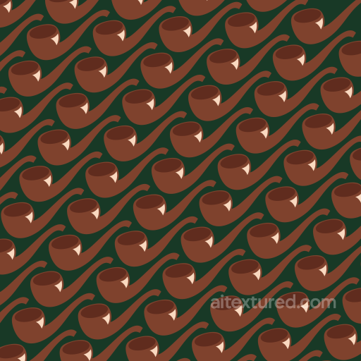 with Vintage Brown Tobacco Pipe Pattern seamless St patrick digital paper bundle PBR texture