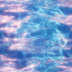 seamless Seamless 3D Stylized Iridescent Water Surface PBR Texture with Blue and Pink Highlights texture 8k free download PBR