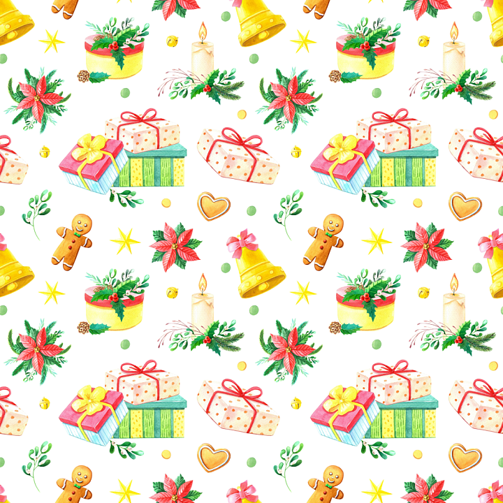 All Christmas Digital paper of Festive Christmas Digital Paper with Gif… seamless PBR texture preview