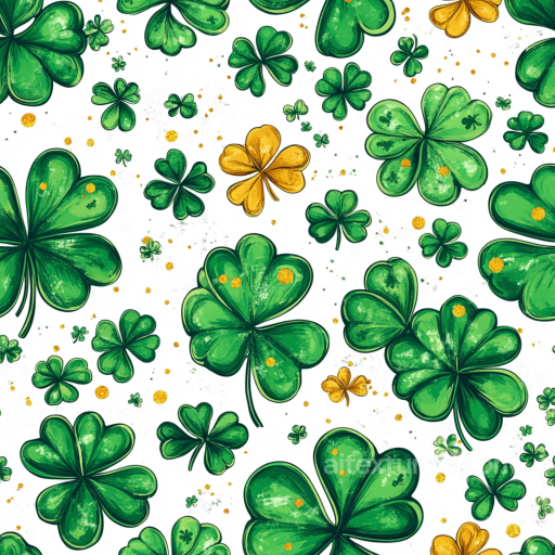 St Patrick Digital Paper Bundle Texture of St Patrick Shamrock Digital Paper with Green a… seamless St patrick digital paper bundle PBR texture