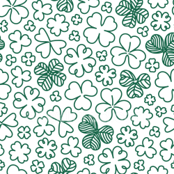 seamless Seamless 3D PBR Texture with Green Shamrock Pattern on White Background texture 8k free download PBR
