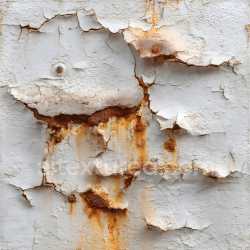 seamless Seamless 3D PBR Rusty Cracked Metal Texture with Peeling White Paint texture 8k free download PBR