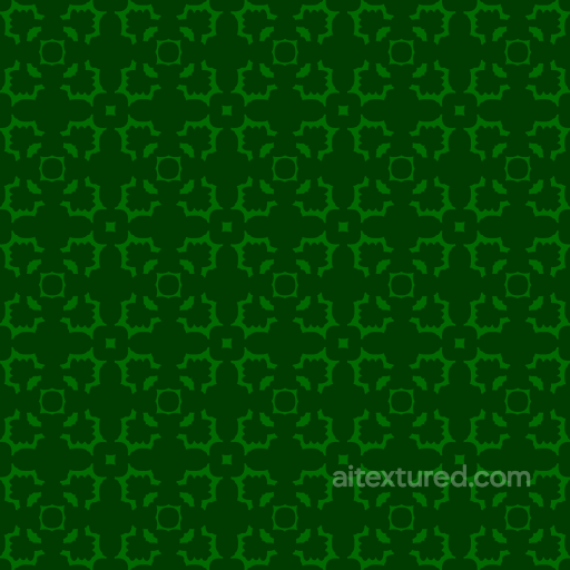 Fabric Texture With Dark Green Geometric Pattern seamless St patrick digital paper bundle PBR texture