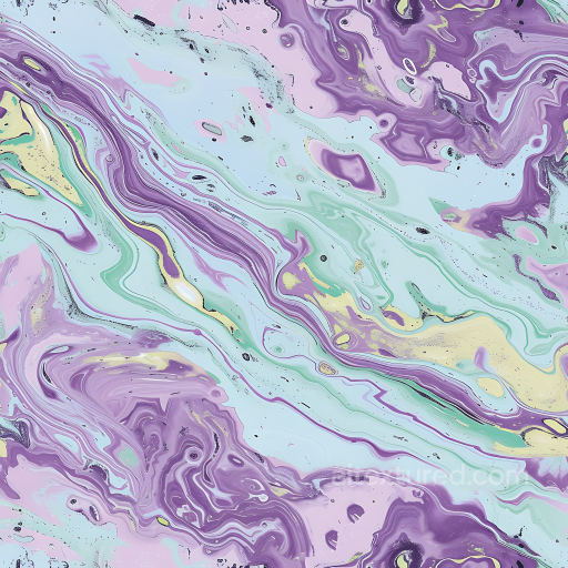 Lavender and Pistachio Pastel Marble PBR Texture with Swirled Veins seamless Marble PBR texture