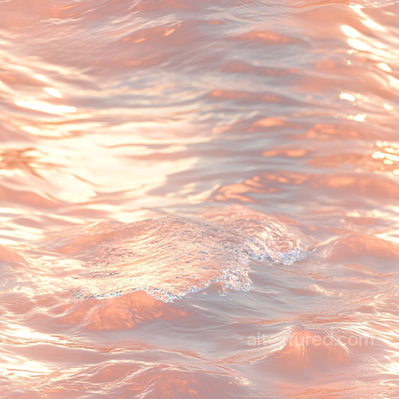 Water PBR Texture with Soft Pink Ocean Surface and Gentle Waves Water texture preview