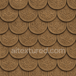 seamless Ornate Shingle Roof Texture Seamless 1024X1024 texture 1024x1024 free download PBR