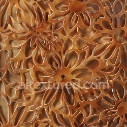 seamless Seamless 3D PBR embossed floral pattern brown leather texture with intricate grain texture 8k free download PBR