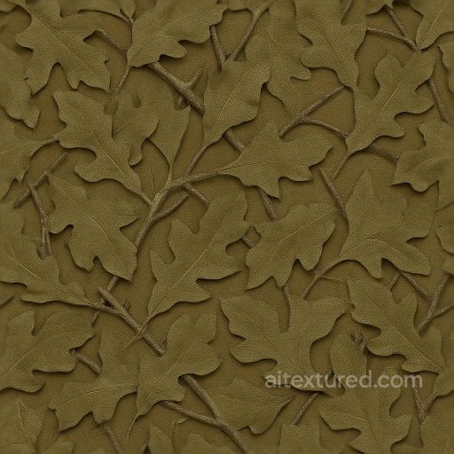 Khaki Brown Ghillie Style Camouflage seamless Color Camouflage PBR texture