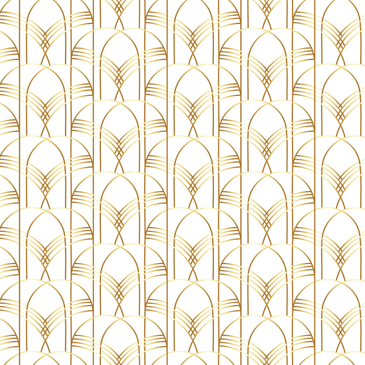 White & Gold of White Background with Gold Art Deco Geometric Pattern seamless PBR texture preview