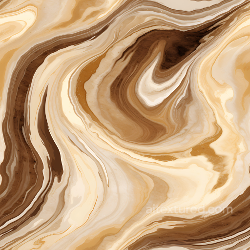 Brown and Cream Marble Swirl PBR Texture for Polished Stone Surfaces seamless Marble PBR texture