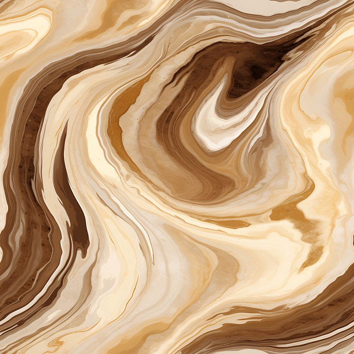 Brown and Cream Marble Swirl for Polished Stone Surfaces seamless PBR texture preview