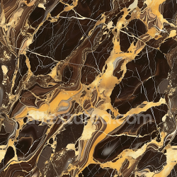 seamless Seamless 3D PBR Texture of Chocolate Brown Marble with Gold Veins texture 8k free download PBR
