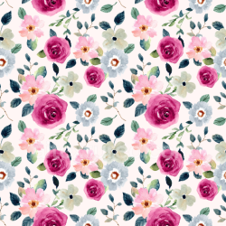 seamless Seamless 3D PBR Watercolor Pink Flower Fabric Texture with Soft Floral Pattern texture 8k free download PBR