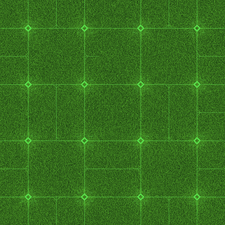 Futuristic Green Lawn seamless PBR texture preview