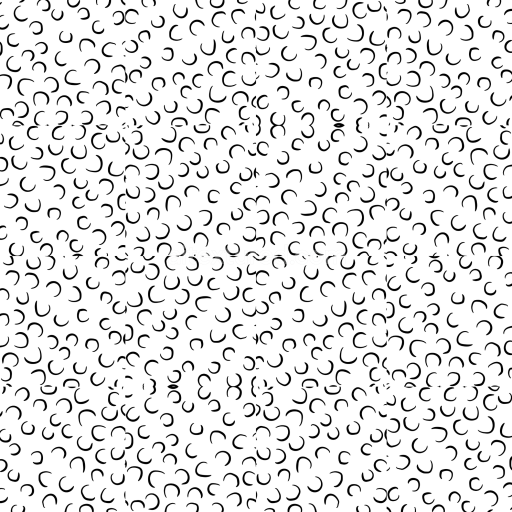 Seamless 3D PBR Texture: White Surface with Scattered Black Crescent Pattern