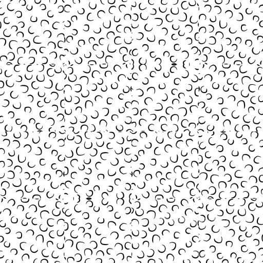 Texture: White Surface with Scattered Black Crescent Pattern seamless White & Black PBR texture