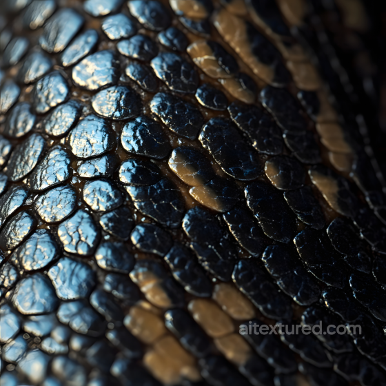 reptile skin PBR texture with reflective glossy scales and detailed scale pattern Skin texture preview