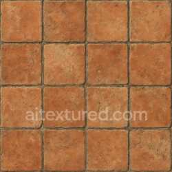 seamless Weathered Terracotta Tile Texture Seamless texture 8k free download PBR