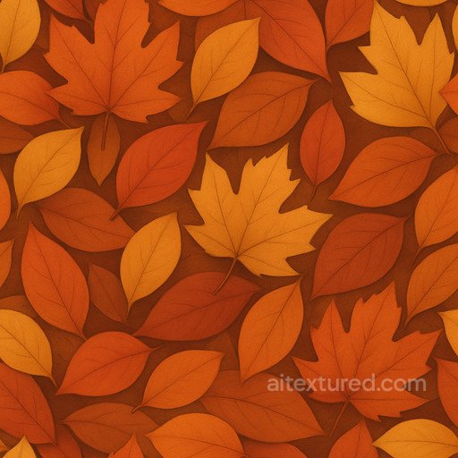 Smooth Autumn Leaves Seamless Texture seamless Foliage PBR texture