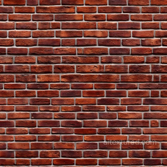 Cracked Red Brick Wall Texture with Rough Surface Brick texture preview